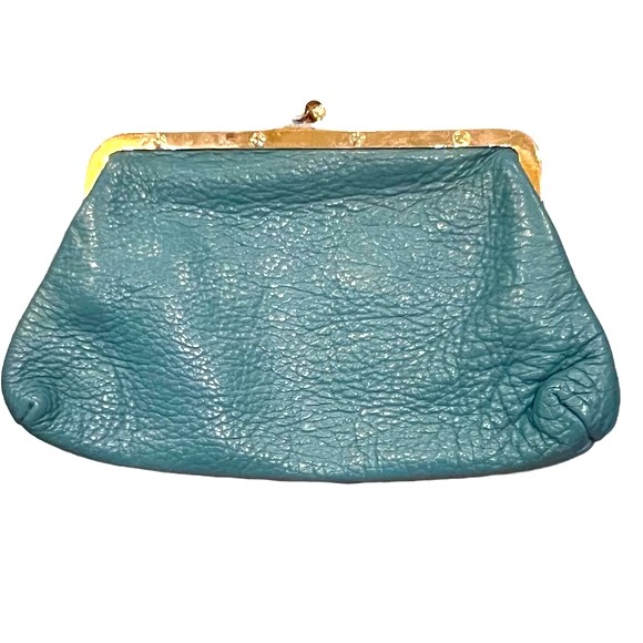 Vintage Roger Van S Pebbled Leather Frame Kisslock Clutch Bag - Picture 6 of 9